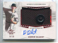 DELETE 150026 2019 Leaf Trinity Autographs Red Andrew Dalquist Rookie Button Patch Auto 9/10