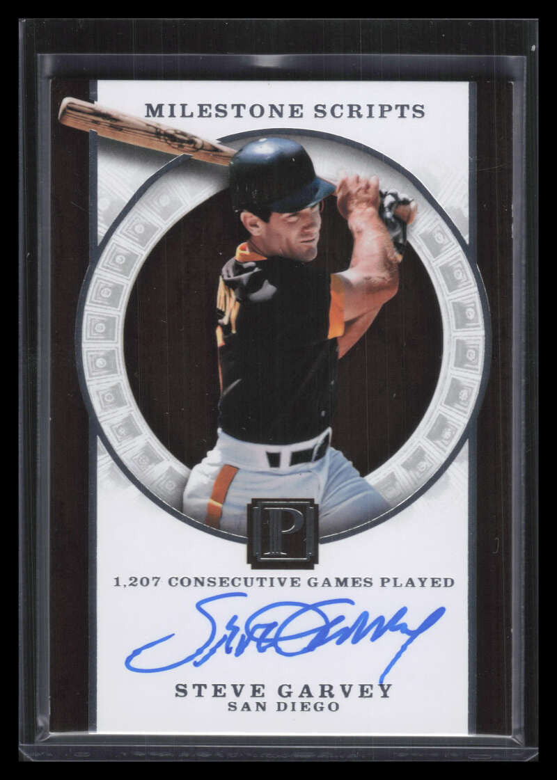 2016 Panini Pantheon Milestone Scripts 29 Steve Garvey Auto 55/99