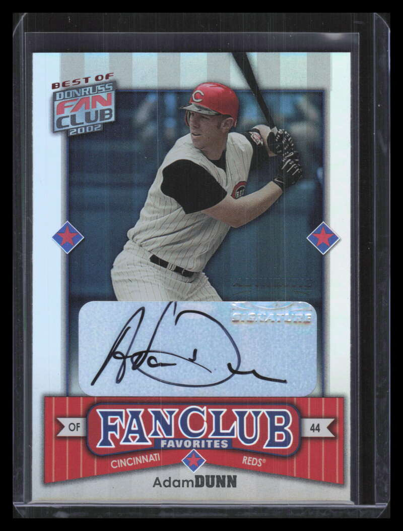 2002 Donruss Best of Fan Club Autographs 280 Adam Dunn FC Auto 71/2025