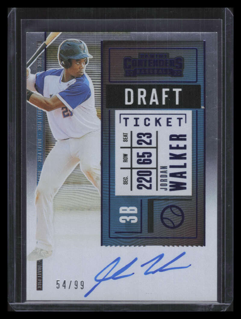 DELETE 150088 2020 Panini Contenders Draft Autographs Blue 13 Jordan Walker Rookie Auto 54/99