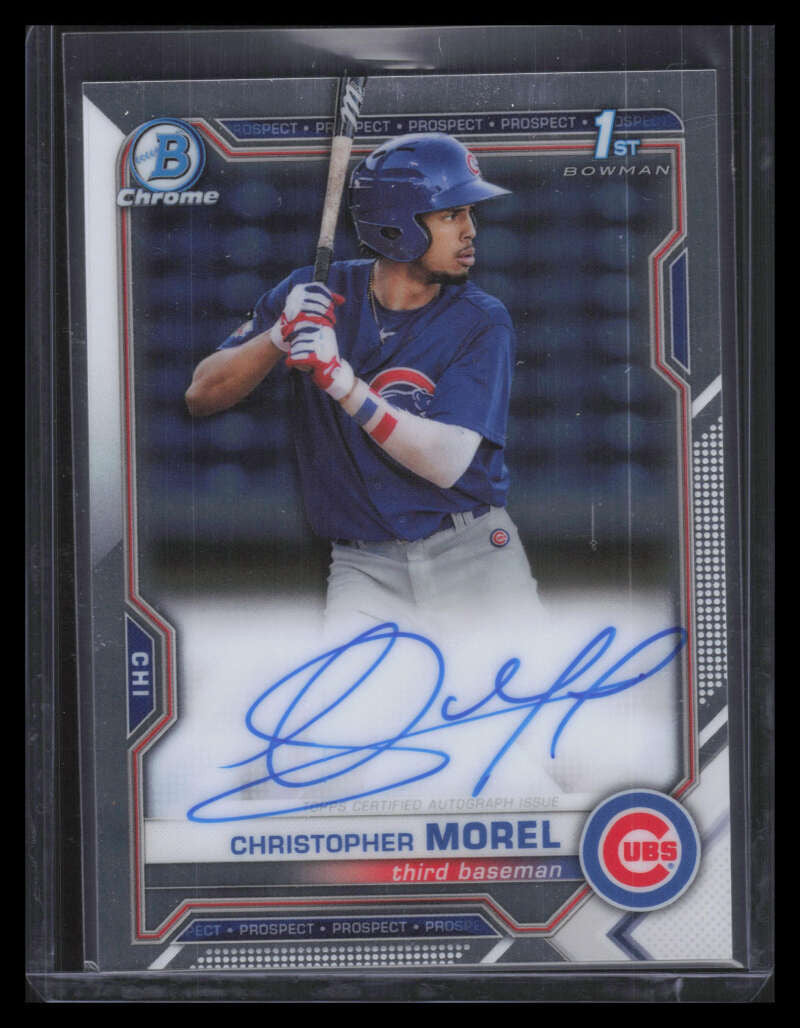 2021 Bowman Chrome Prospect Autographs CPACMO Christopher Morel Rookie Auto