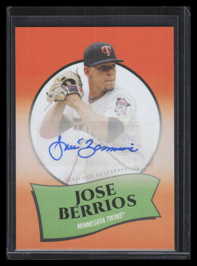2020 Topps 582 Montgomery Club '69 Poster Test Autographs 3a Jose Berrios Auto