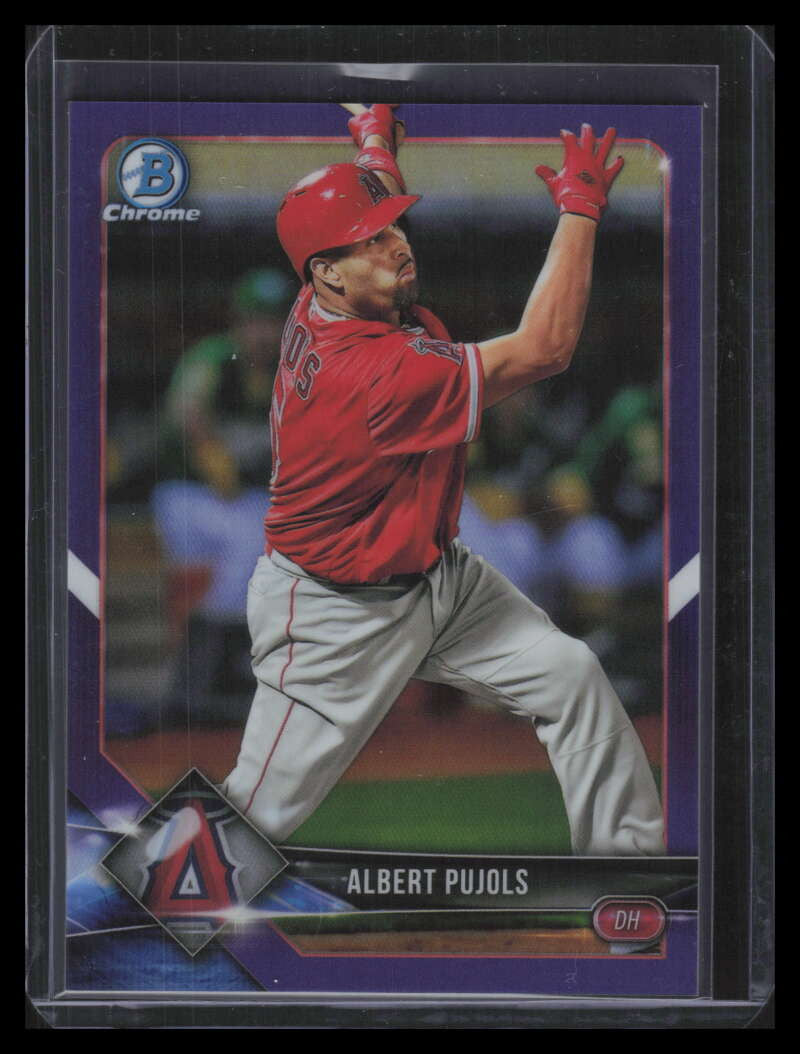 2018 Bowman Chrome Purple Refractor 29 Albert Pujols 16/250