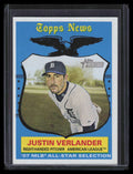 2008 Topps Heritage 500 Justin Verlander AS SP News All-Star Selection 139273