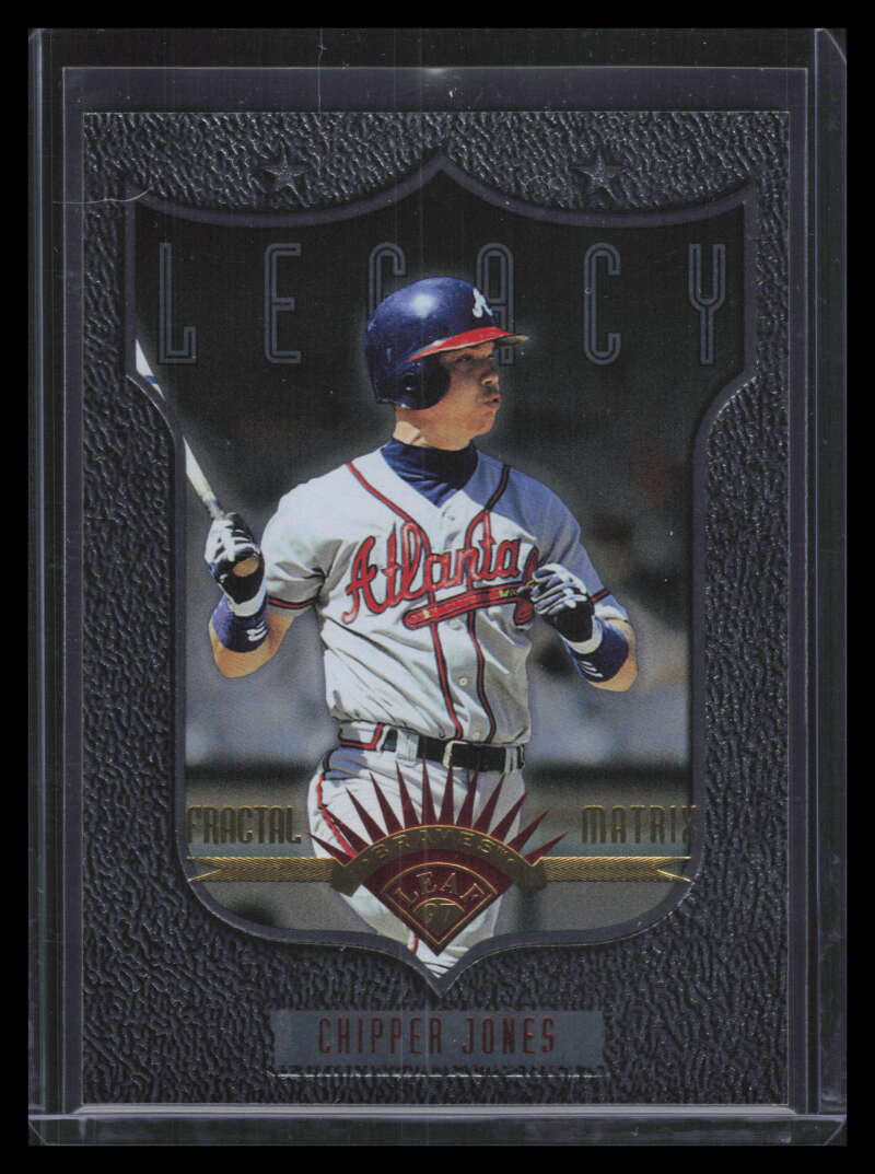 1997 Leaf Fractal Matrix 189 Chipper Jones LG SZ Legacy