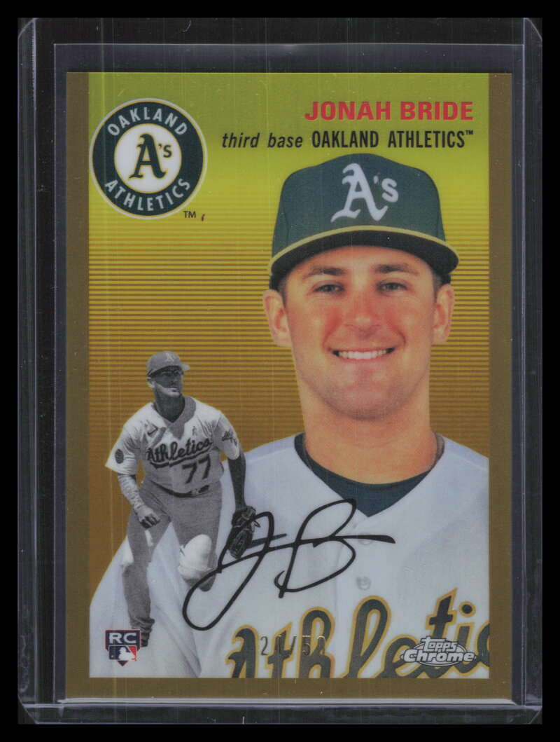2023 Topps Chrome Platinum Anniversary Gold Refractor Jonah Bride Rookie 24/50