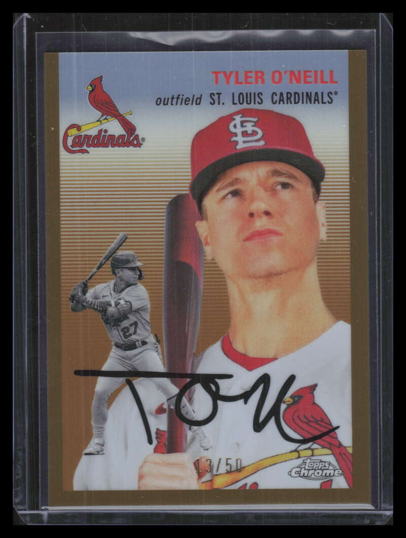 2023 Topps Chrome Platinum Anniversary Gold Refractor 314 Tyler O'Neill 13/50