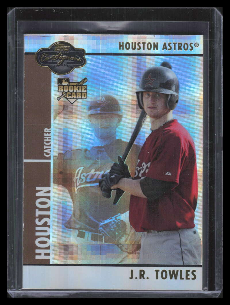 2008 Topps Co-Signers Hyper Plaid Gold 97a J. R. Towles 7/10