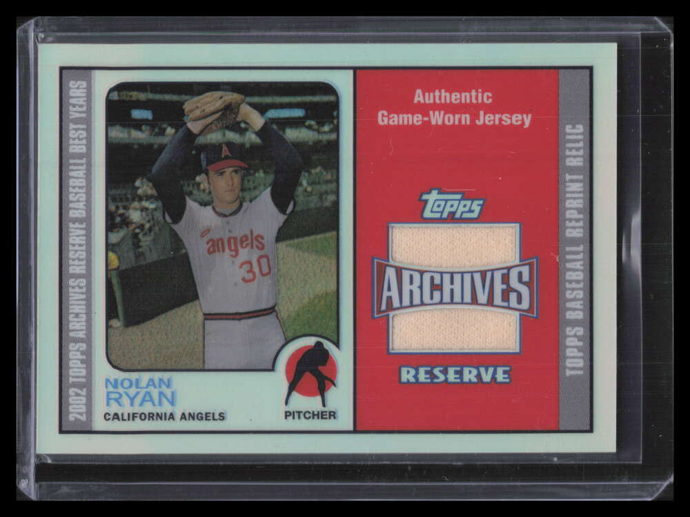 2002 Topps Archives Reserve Uniform Relics NR Nolan Ryan 73 Jersey