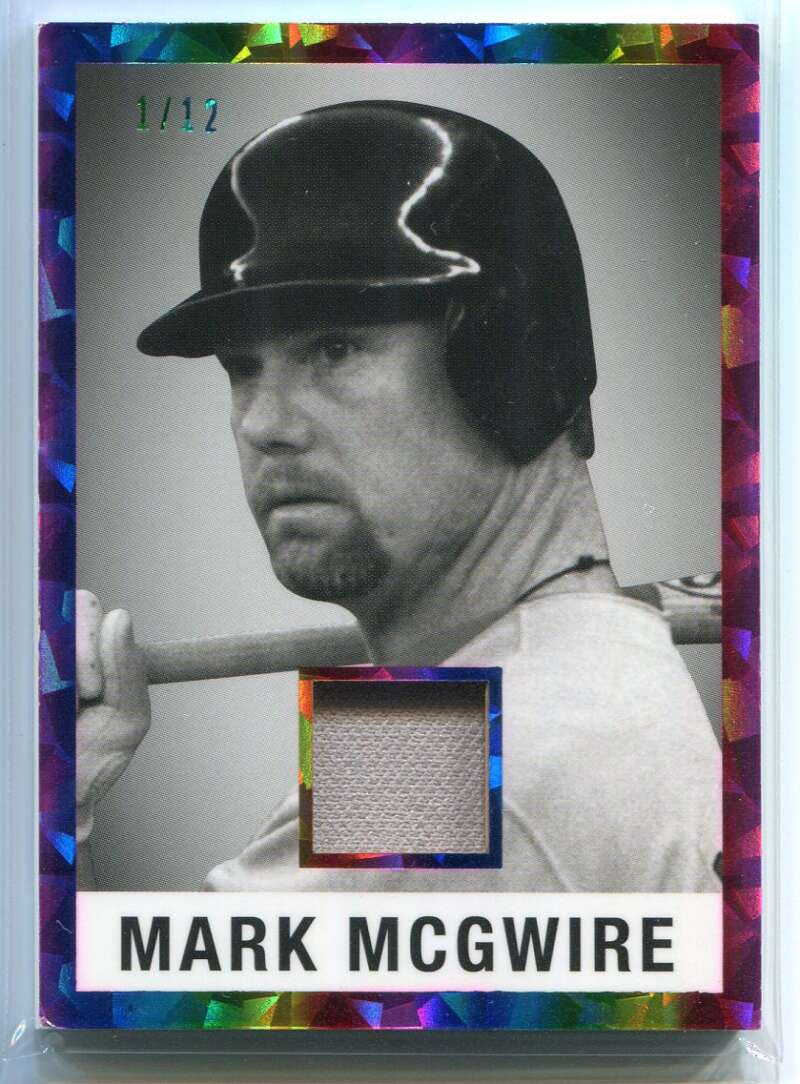 2022 ITG Used Sports '60 Leaf Rainbow Cracked Ice lm25 Mark McGwire Jersey 1/12