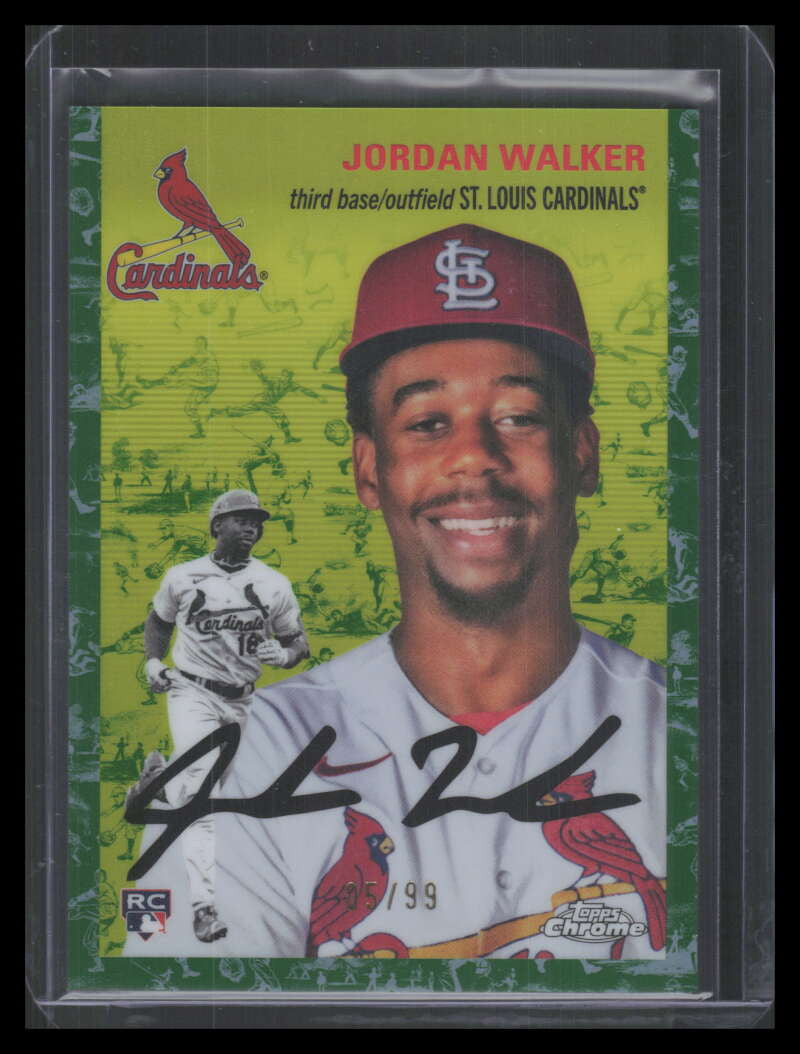 DELETE 150474 2023 Topps Chrome Platinum Toile White Green Refractor Jordan Walker Rookie 5/99