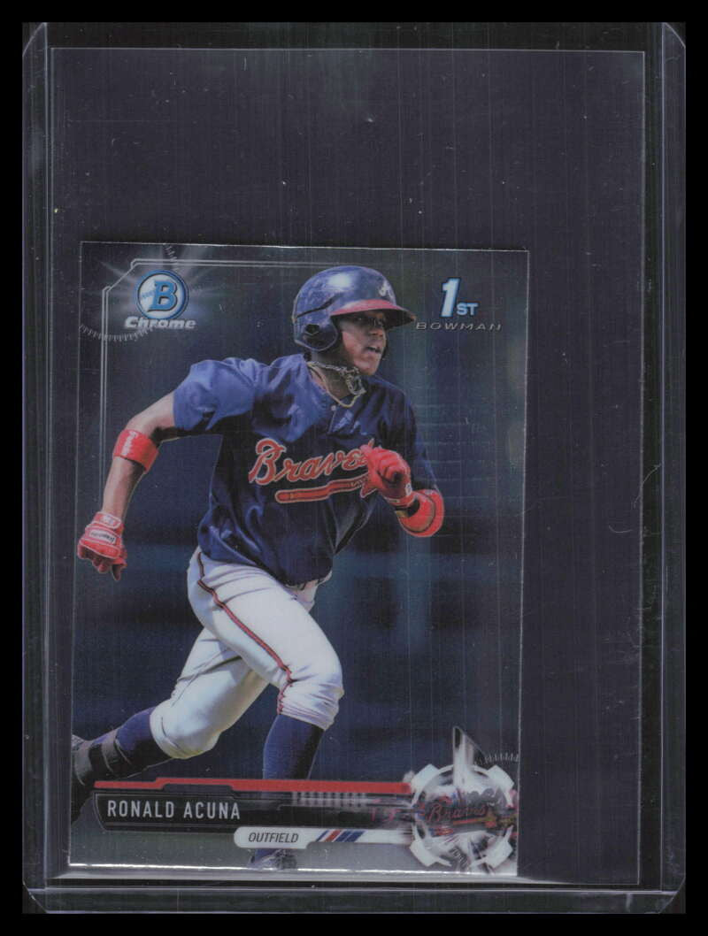 2017 Bowman Chrome Mini Prospects bcp127 Ronald Acuna Jr. Rookie