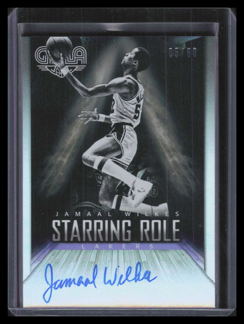 SOLD 150502 2014-15 Panini Gala Starring Role Signatures 28a Jamaal Wilkes Auto 5/60