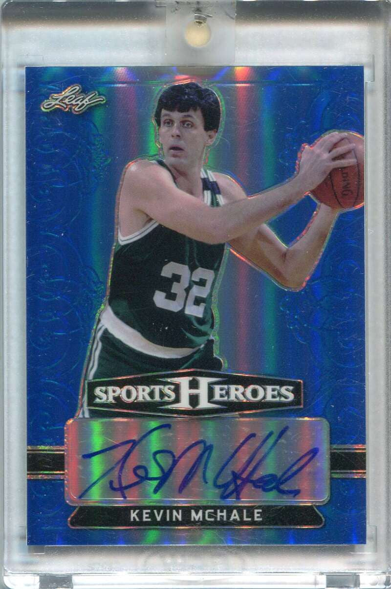 DELETE 150525 2018 Leaf Metal Sports Heroes Blue bakm1 Kevin McHale Auto 9/15