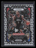 2023-24 Panini Prizm Monopoly Man Black and White Refractor 37 Kawhi Leonard
