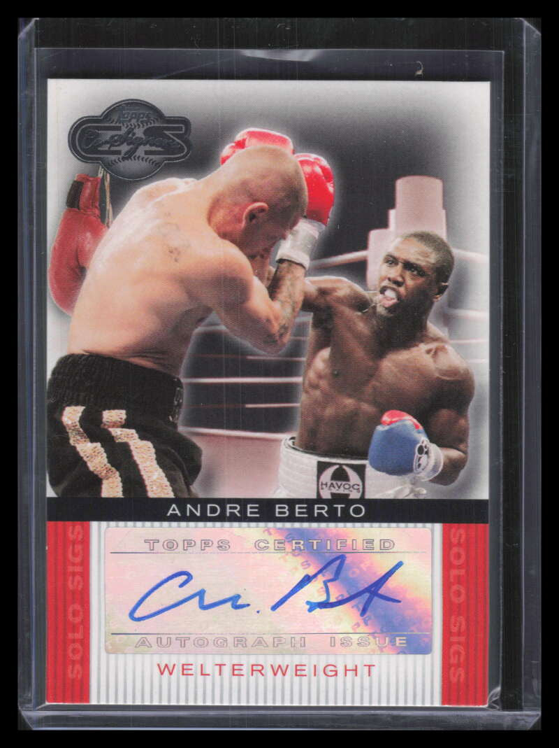2008 Topps Co-Signers Solo Sigs AB Andre Berto Auto