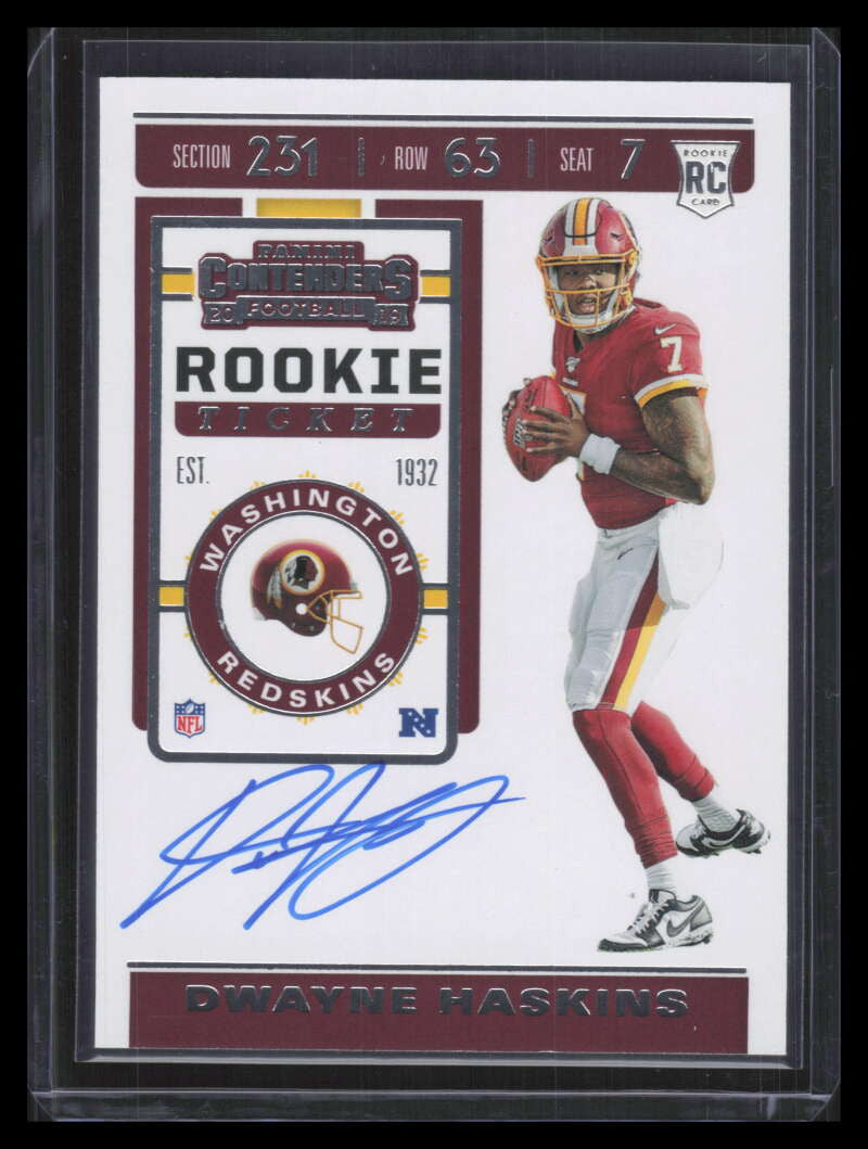 2019 Panini Contenders 103b Dwayne Haskins Rookie Auto sp1 /100