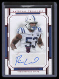 2018 National Treasures Red Jersey Number 147 Darius Leonard Rookie Auto 27/53