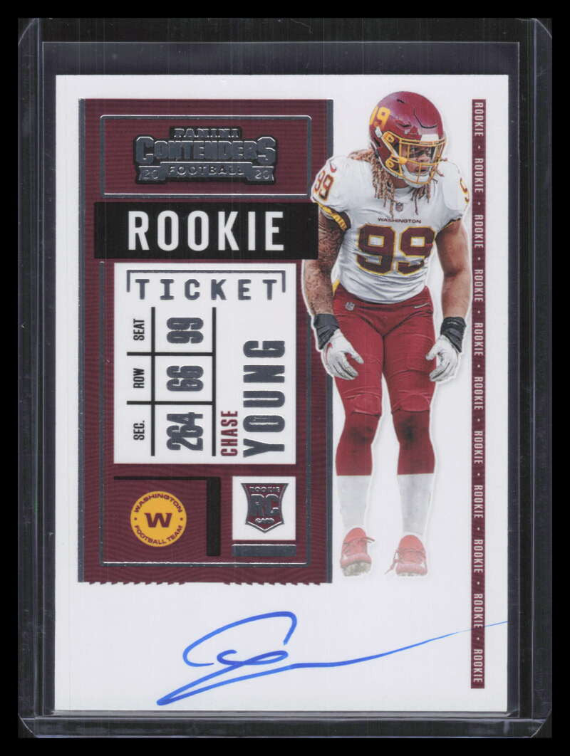 2020 Panini Contenders 102b Chase Young Rookie Auto SP /200