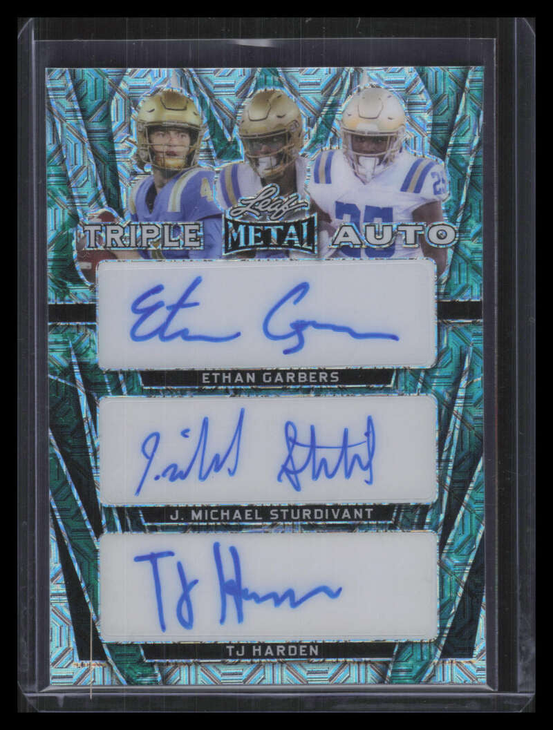 DELETE 150719 2024 Leaf Metal Autograph Water Harden Sturdivant Garbers Rookie Triple Auto 2/4
