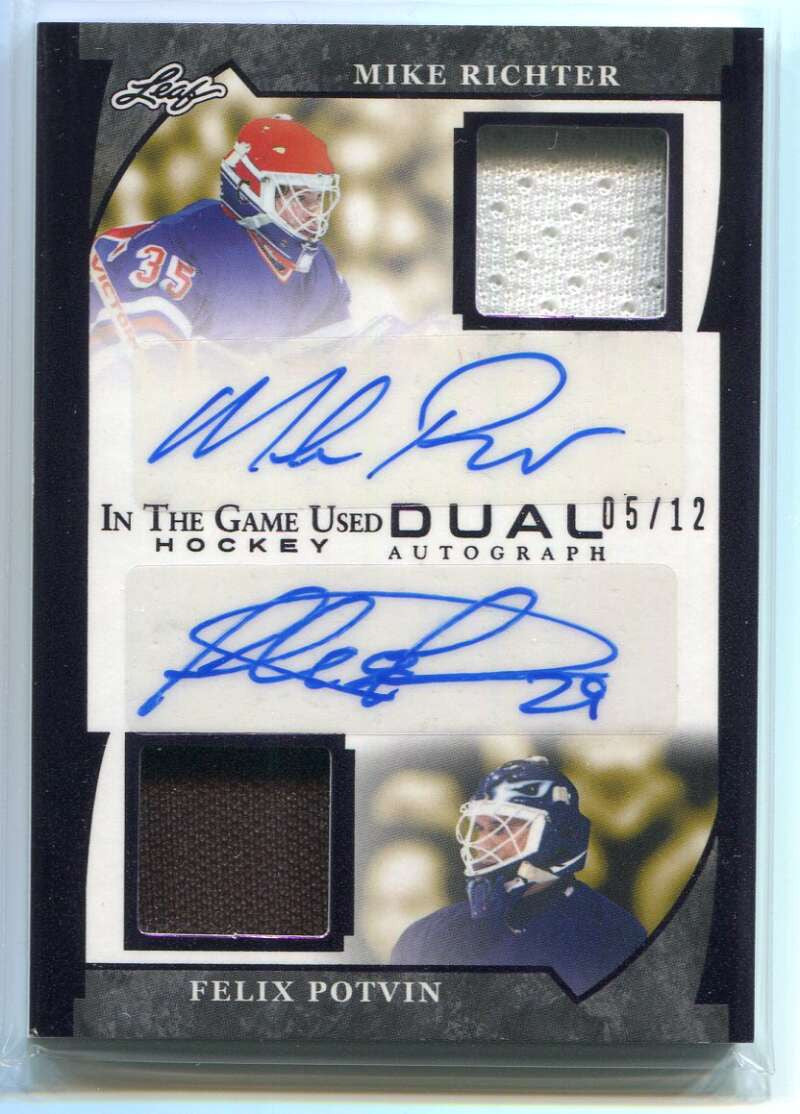2022-23 ITG Used Memorabilia Autographs Felix Potvin Richter Jersey Auto 5/12