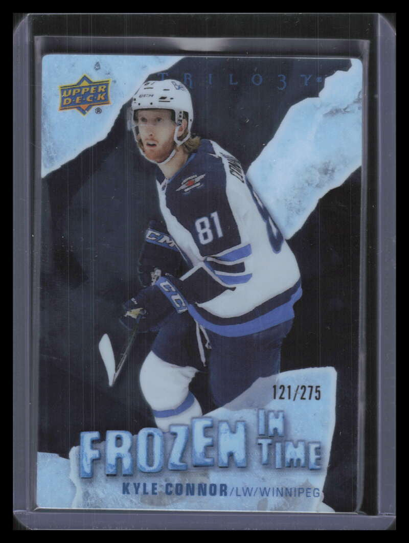 2022-23 Upper Deck Trilogy Frozen in Time FTKC Kyle Connor 121/275