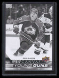 2022-23 Upper Deck Canvas Black and White c372 Oskar Olausson Rookie Young Guns