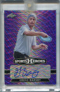 2018 Leaf Metal Sports Heroes Purple Wave bagb1 Gregg Barsby Auto 4/7