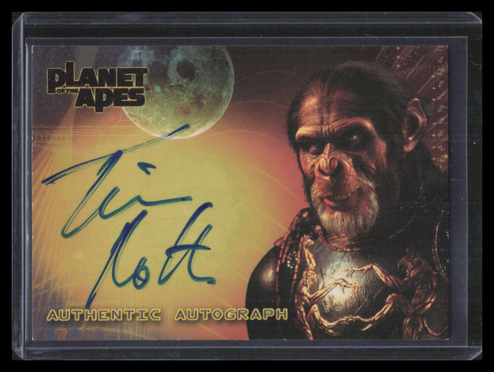 2001 Topps Planet of the Apes Movie Autographs NNO Tim Roth Auto Thade