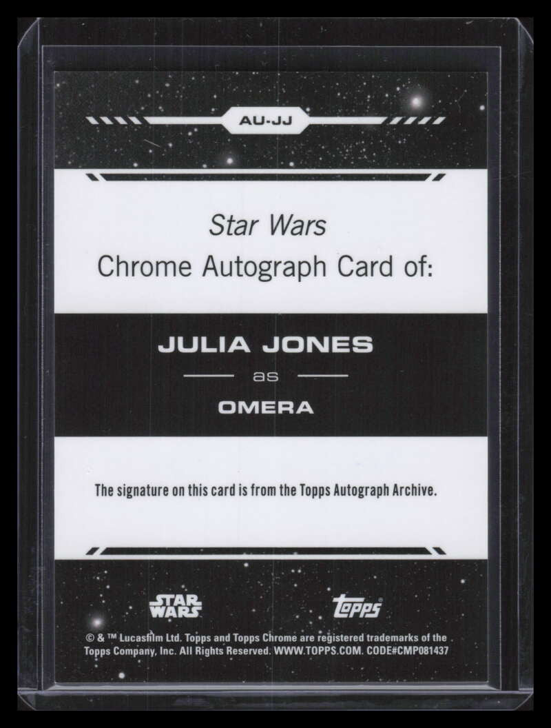 2024 Topps Chrome Star Wars Autographs Gold Refractor Julia Jones Auto 32/50