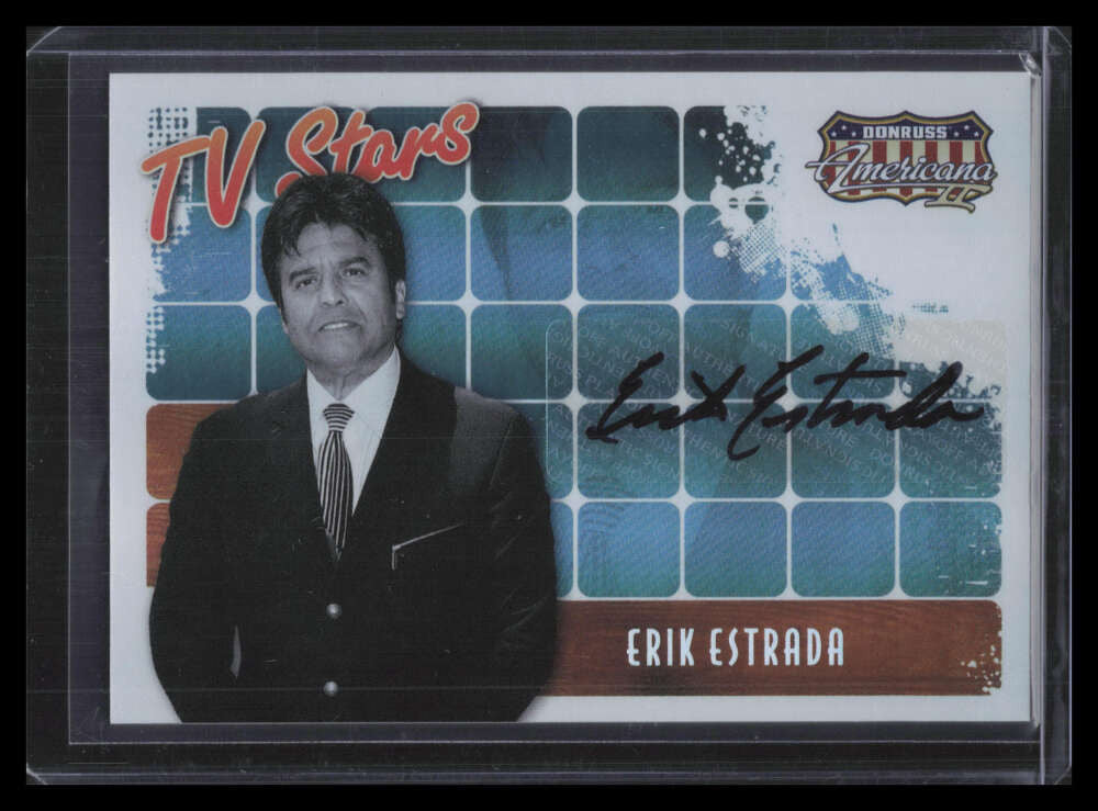 2008 Americana II TV Stars Signature EE Erik Estrada Auto 30/75