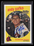 2001 Topps Team Topps Legends Autographs tt27f Andy Pafko 59 Auto 1959
