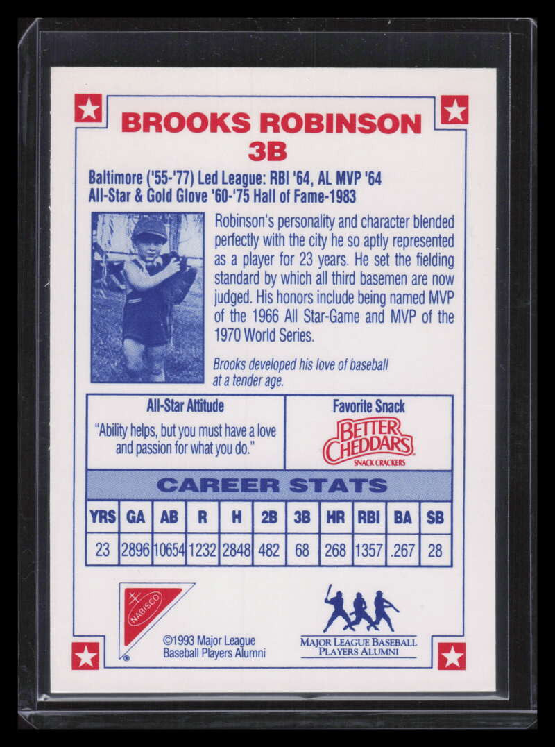 1993 Nabisco All-Star Autographs 5 Brooks Robinson Auto