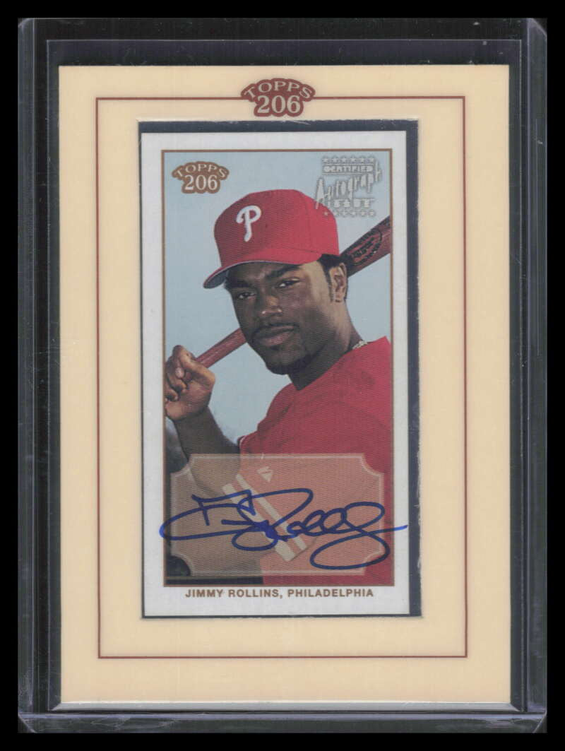 2002 Topps 206 Autographs JR Jimmy Rollins Auto