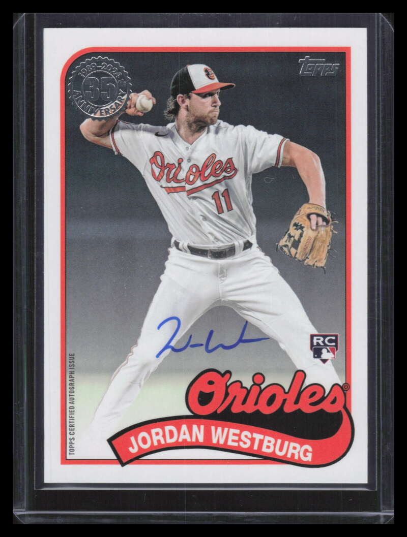 2024 Topps '89 Topps Autographs 89bajwe Jordan Westburg Rookie Auto