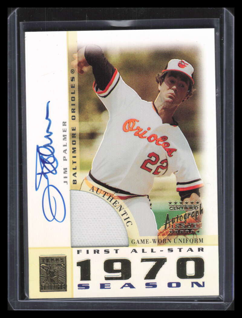 2003 Topps Tribute Perennial All-Star Signing JP Jim Palmer Jersey Auto 141336