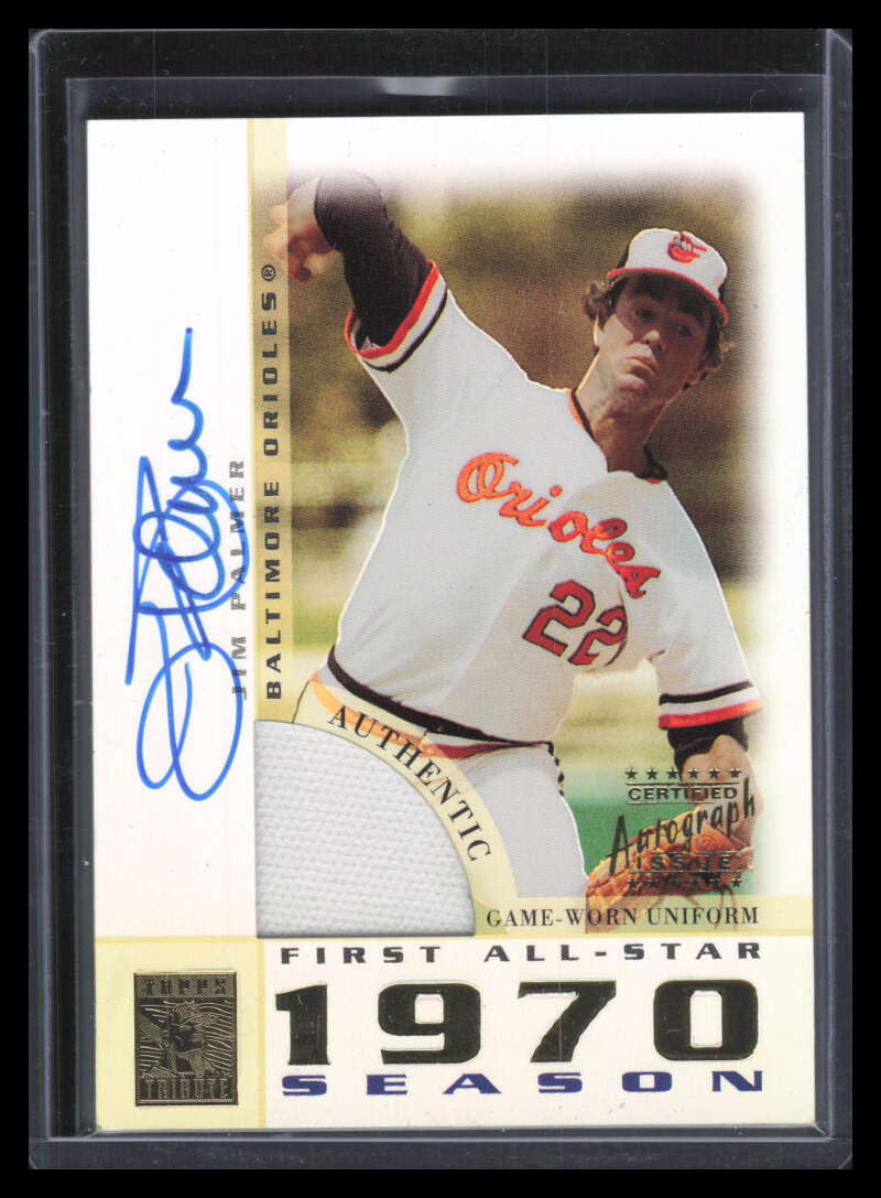 2003 Topps Tribute Perennial All-Star Signing JP Jim Palmer Jersey Auto 141337