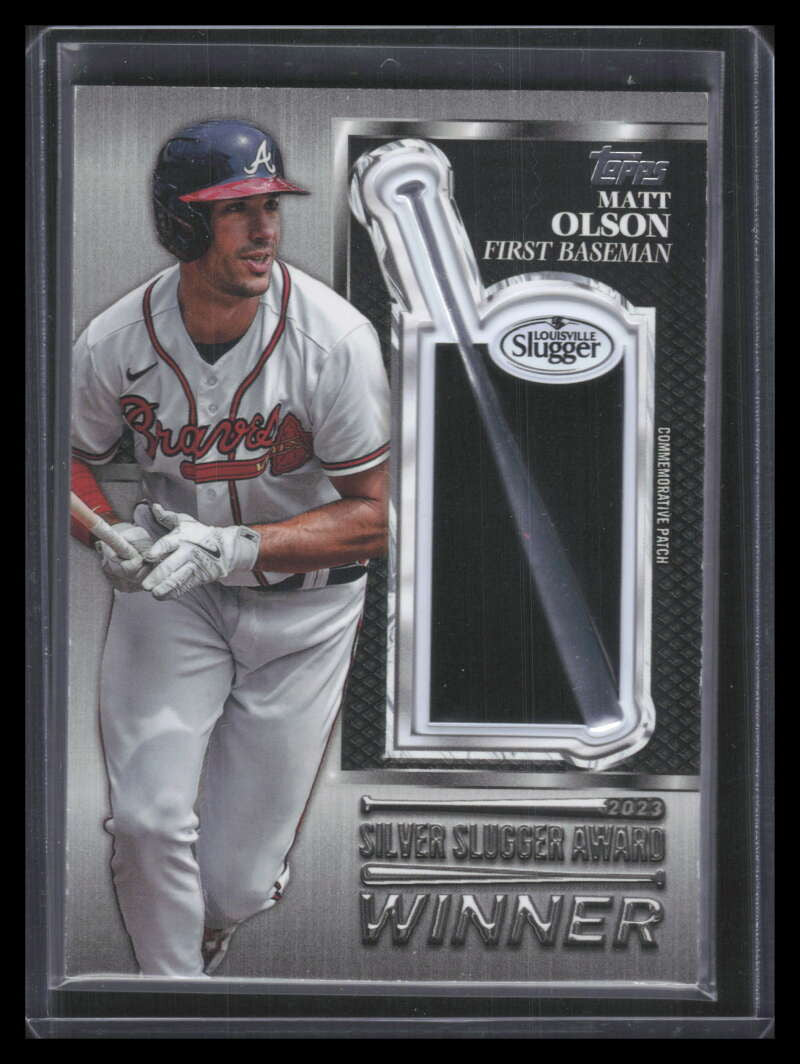 2024 Topps '23 Silver Slugger Award Winners Black SSMO Matt Olson Patch 236/299