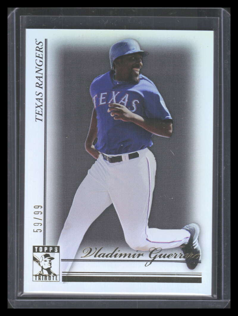 DELETE 151116 2010 Topps Tribute Black 74 Vladimir Guerrero 59/99