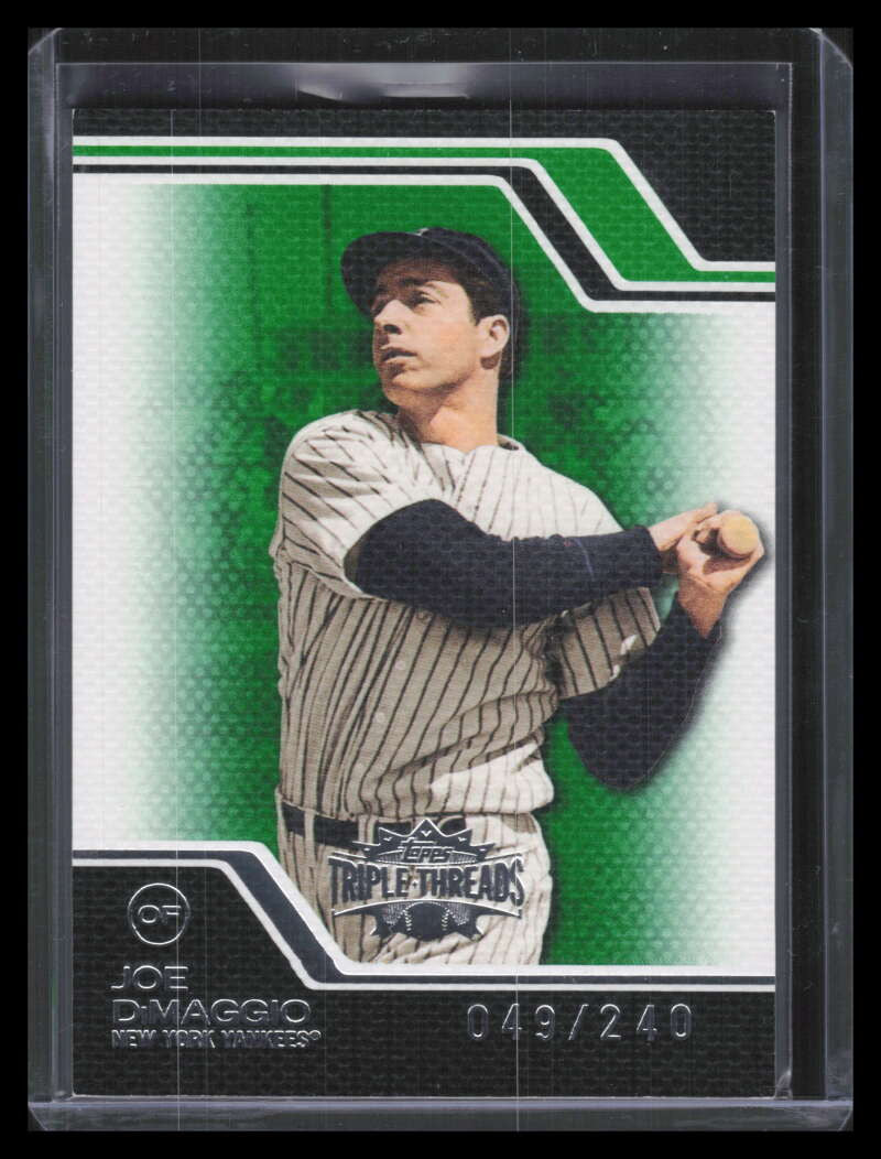 2008 Topps Triple Threads Emerald 99 Joe DiMaggio 49/240