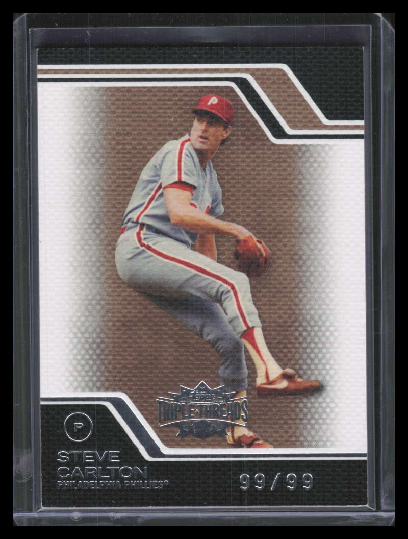 2008 Topps Triple Threads Gold 22 Steve Carlton 99/99