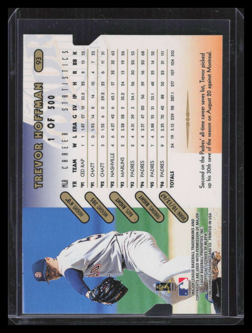 1997 Donruss Gold Press Proofs 93 Trevor Hoffman /500 140012
