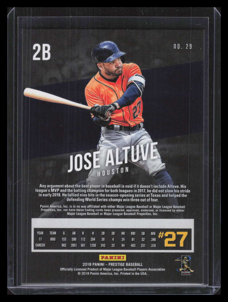2018 Prestige Red 29 Jose Altuve 22/25