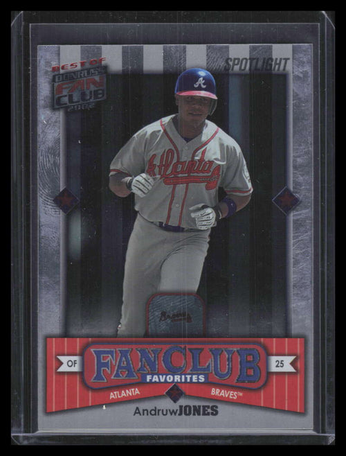 2002 Donruss Best of Fan Club Spotlight 276 Andrus Jones FC 68/100 Favorites
