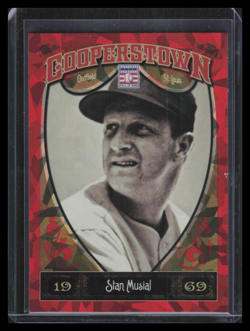 2013 Panini Cooperstown Red Crystal 56 Stan Musial 57/399
