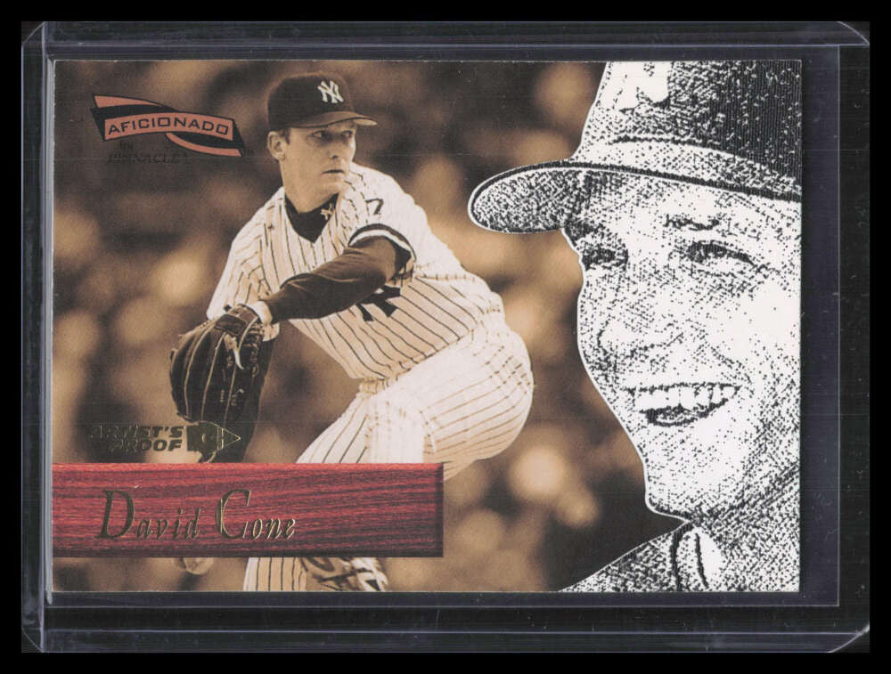 1996 Pinnacle Aficionado Artist's Proofs 12 David Cone 140046