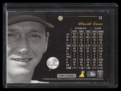 1996 Pinnacle Aficionado Artist's Proofs 12 David Cone 140046
