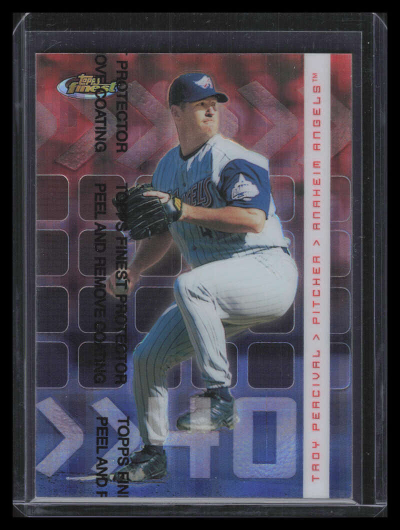 2002 Finest X-Fractor Protector 46 Troy Percival 27/99