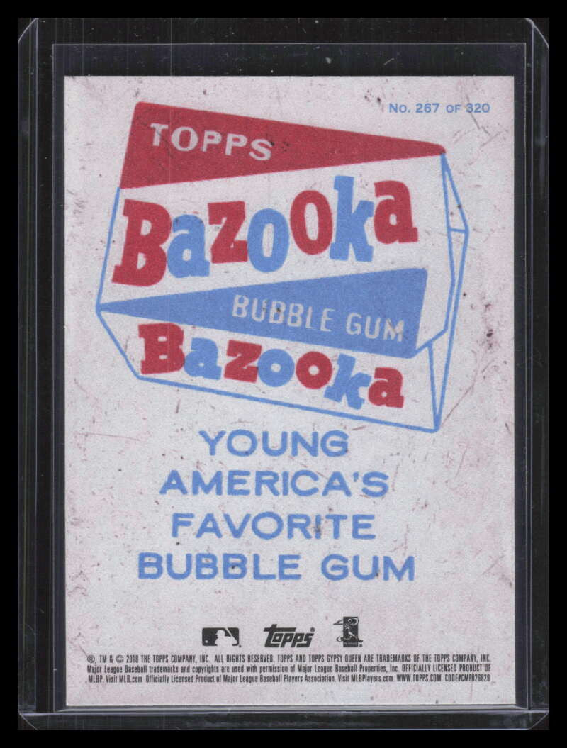 SOLD 151179 2018 Topps Gypsy Queen Bazooka Back 267 Dustin Pedroia