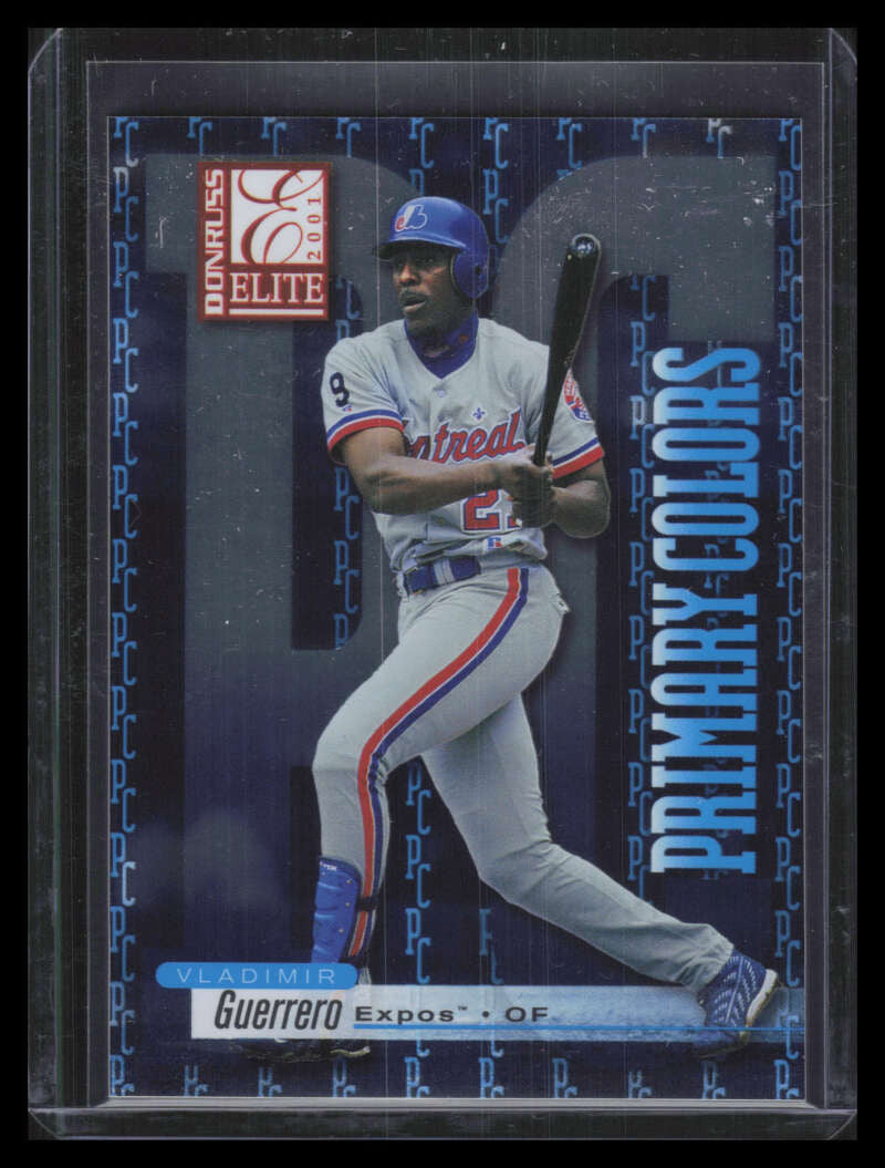 DELETE 151188 2001 Donruss Elite Primary Colors Blue pc23 Vladimir Guerrero 58/200